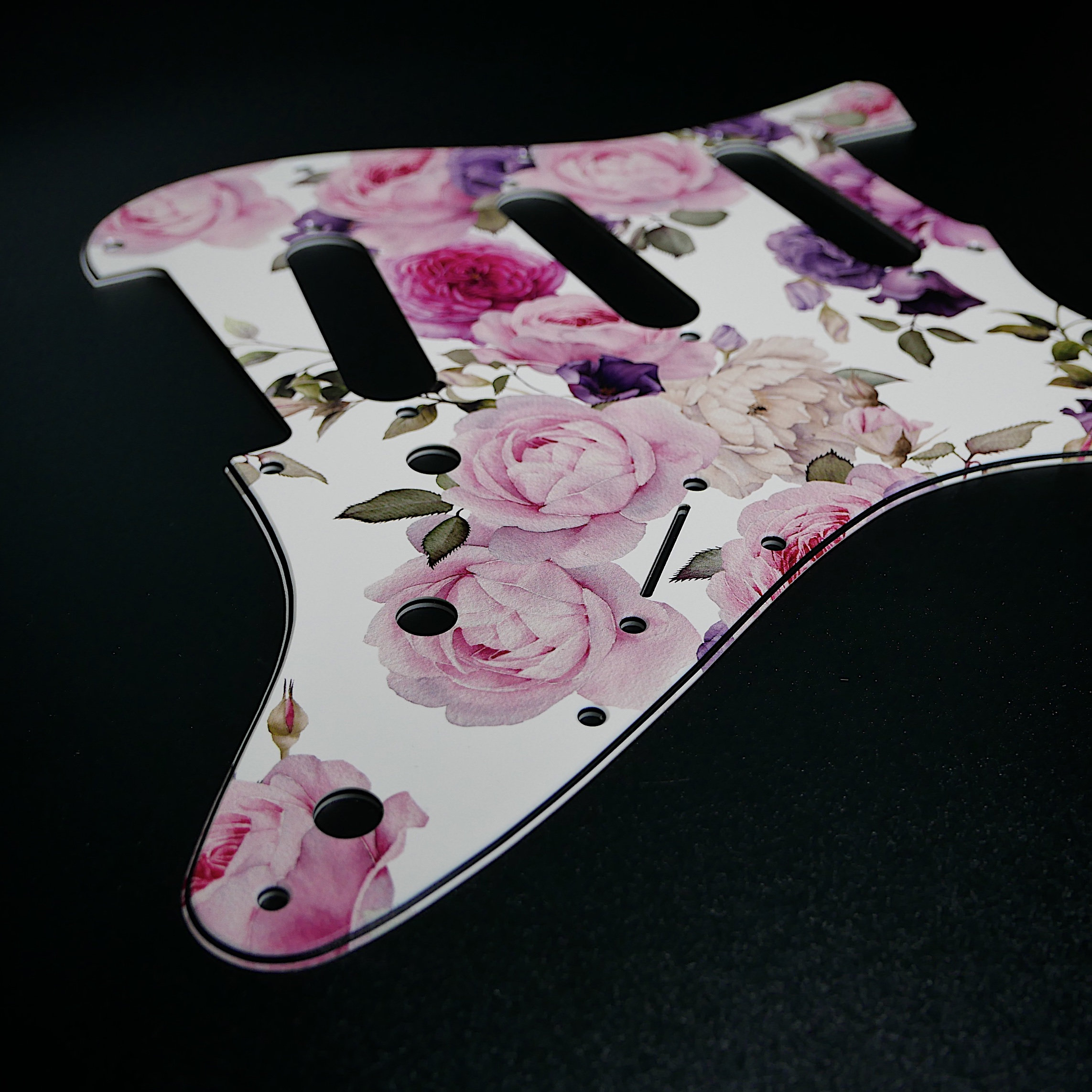 Fender ST Style Pickguard • Floral #16 • Custom Pickguard