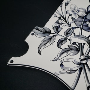 Fender T Style Pickguard Rose Flower Vintage Custom Pickguard Graphic ...
