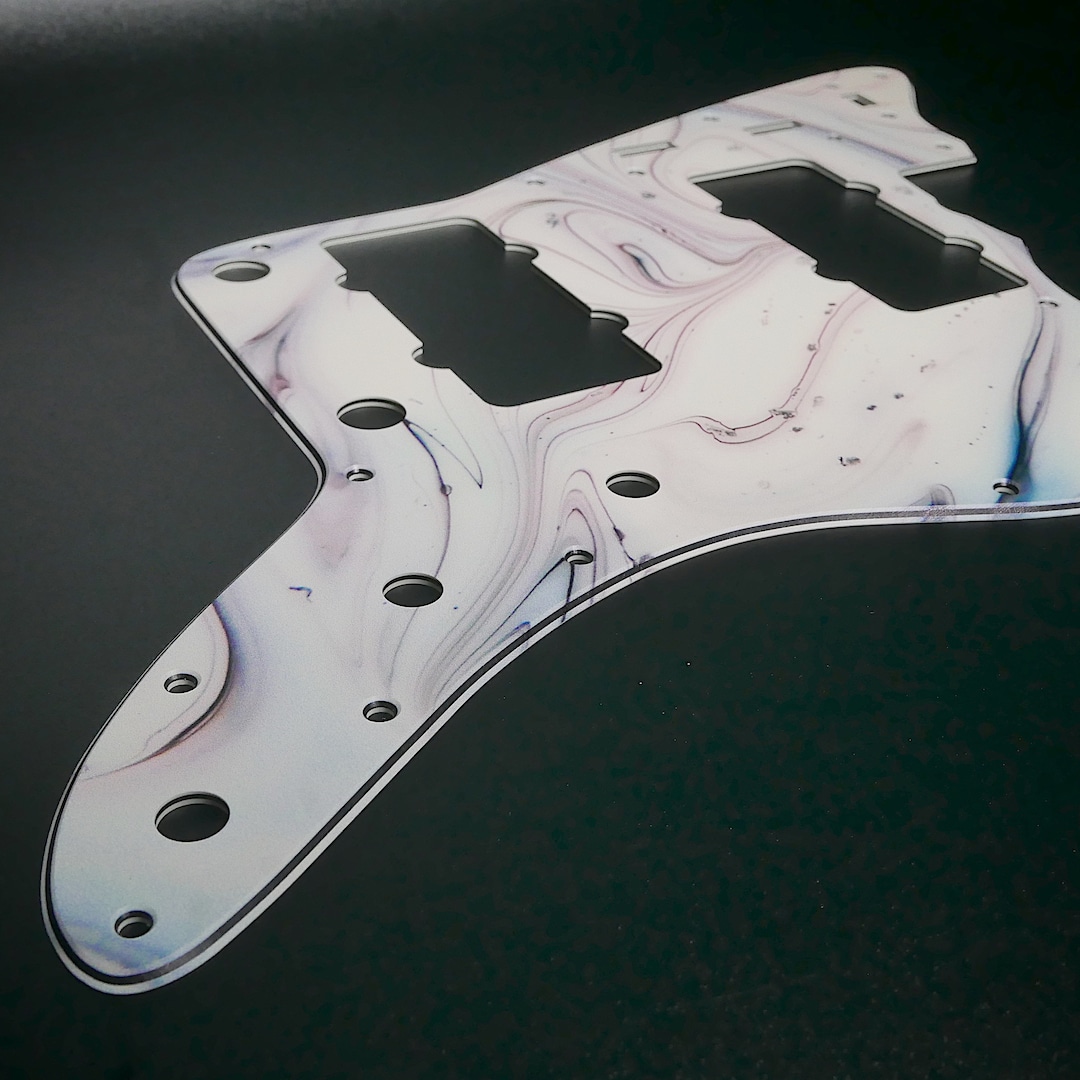 Fender Jazzmaster Pickguard Marble 1 Custom Pickguard Etsy