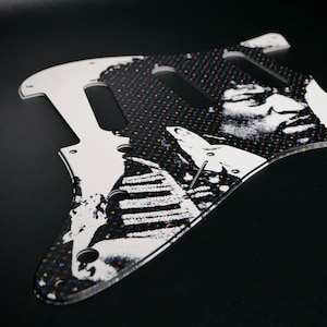 Fender ST Style Pickguard • Jimi Hendrix #2 • Custom Pickguard • Graphic • Stormguitar