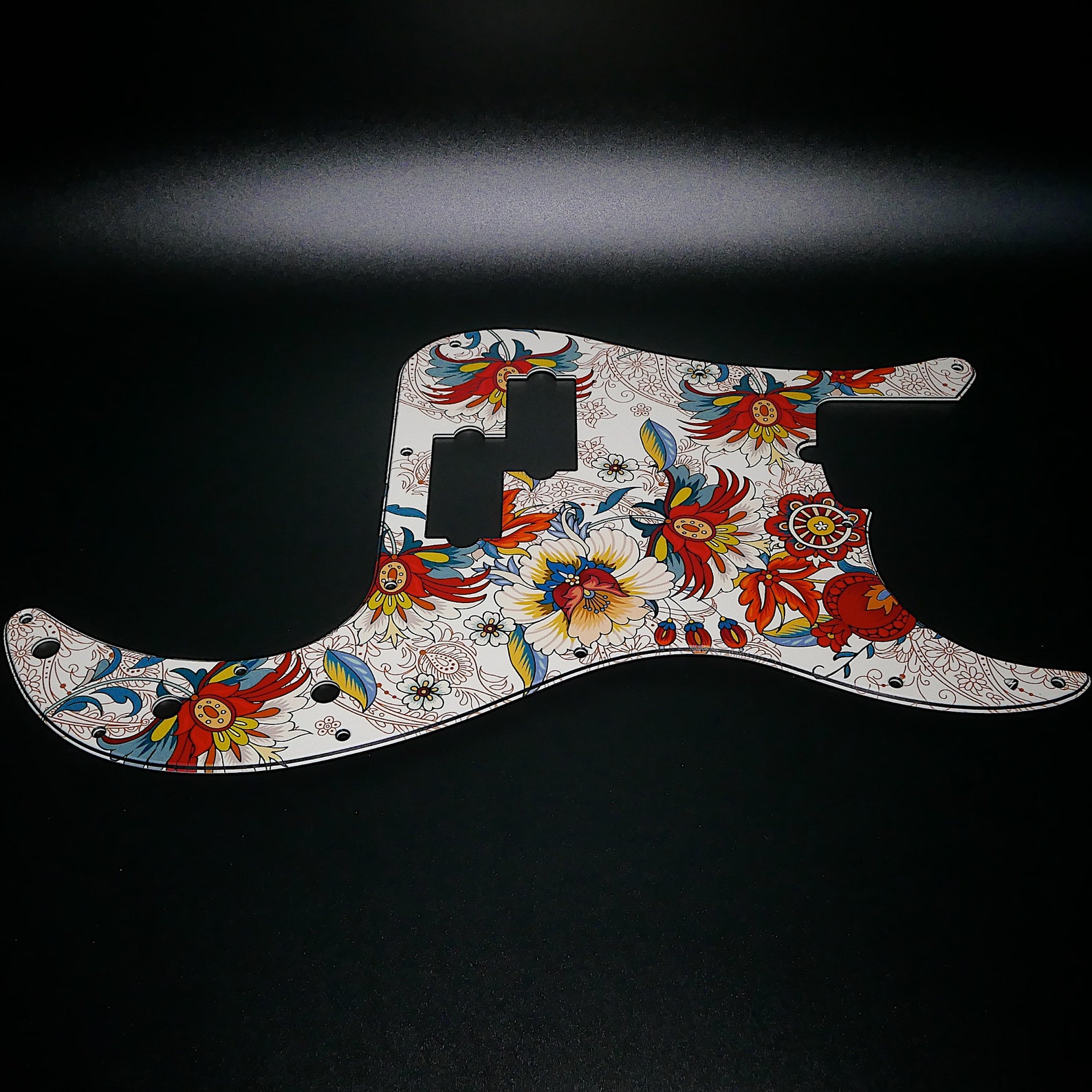 Fender Precision Bass Pickguard / Folk Flowers / Custom - Etsy