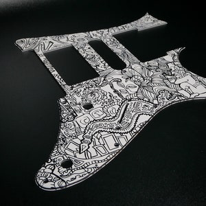 Ibanez Pickguard • Maya Pictures • RG Series • Custom Pickguard • Graphic • Stormguitar
