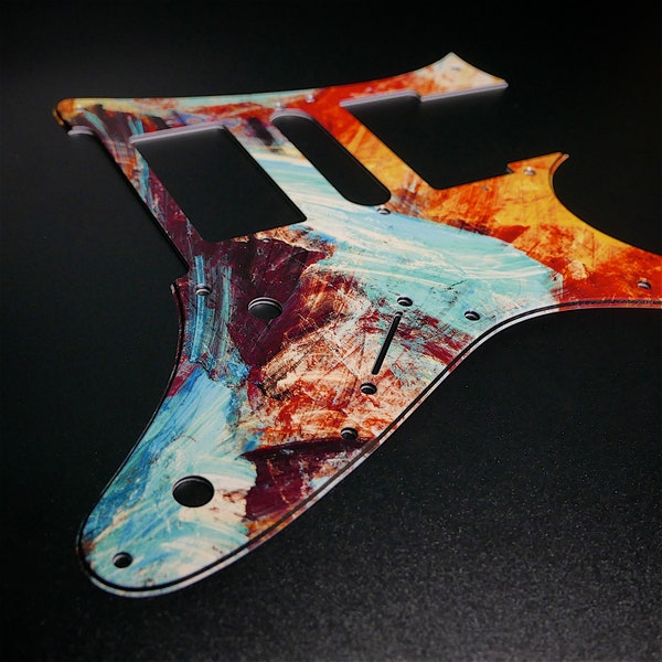 Ibanez Pickguard • Artistic Splashes #1 • RG Series • Custom Pickguard • Graphic • Stormguitar