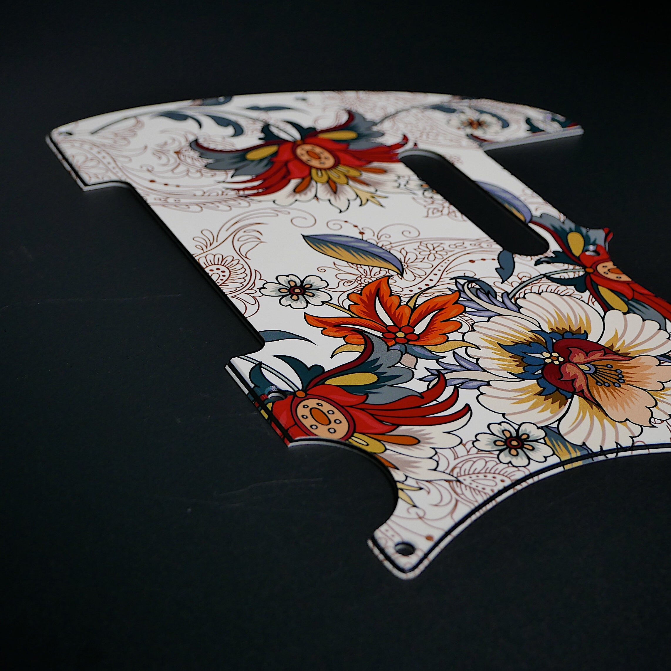 Fender Tele Pickguard / Folk Flowers / Custom Pickguard / - Etsy UK