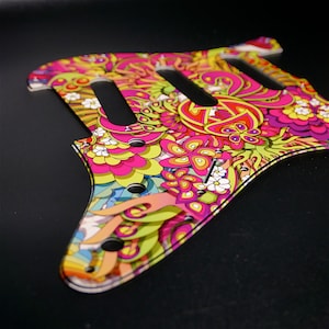 Fender ST Style Pickguard • Psychedelic #1 • Custom Pickguard • Graphic • Stormguitar