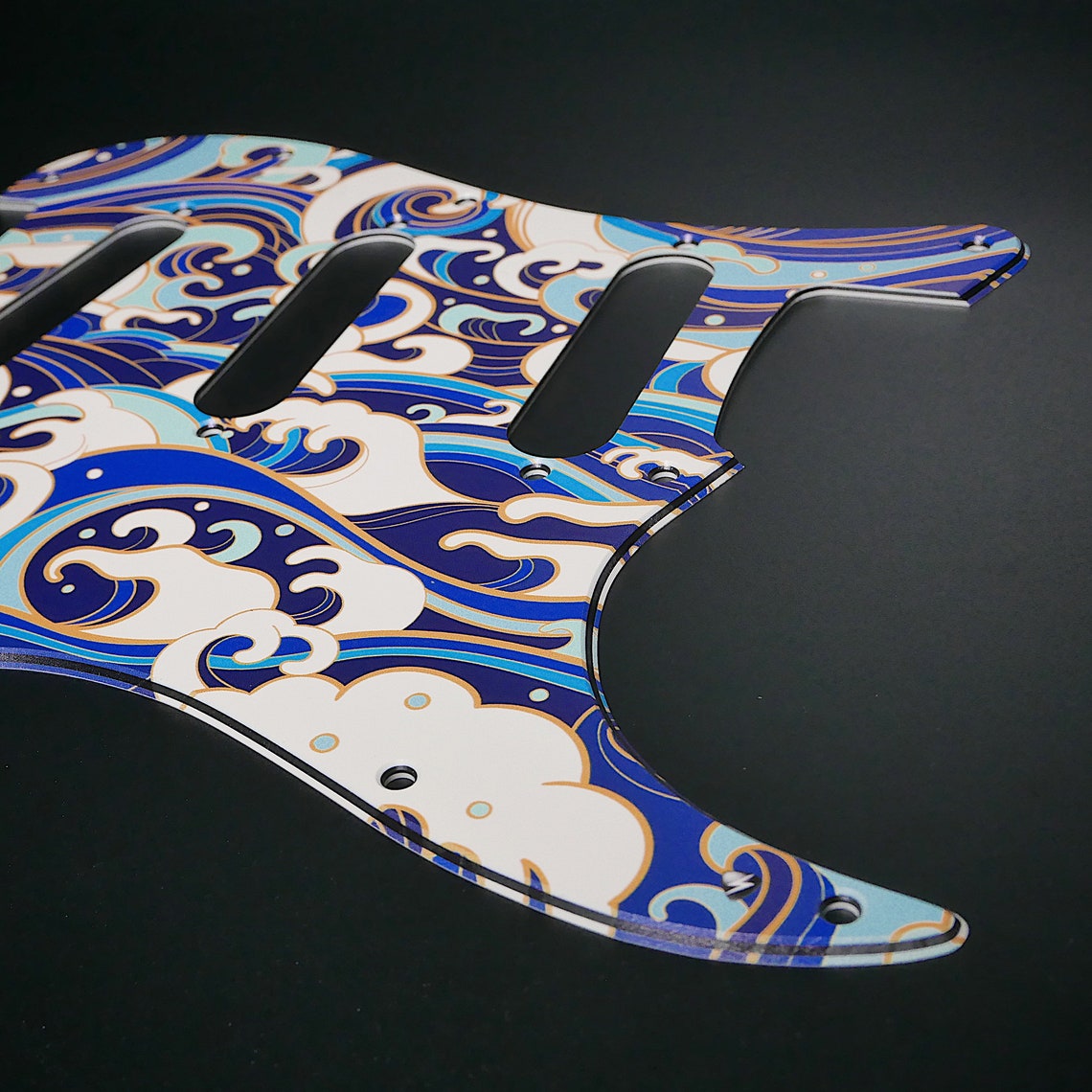 Fender Strat Pickguard / Big Wave / Custom Pickguard / Graphic Etsy UK