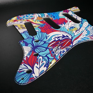 Fender ST Style Pickguard • Floral #20 • Custom Pickguard • Graphic • Stormguitar