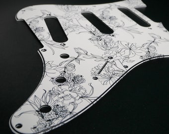 PRS Silver Sky • Silver Sky SE Pickguard • Floral #7 • Custom Pickguard • Stormguitar