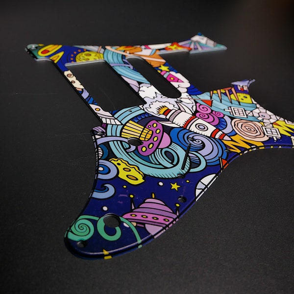 Ibanez Pickguard • Cartoon Doodle Space • RG Series • Custom Pickguard • Graphic • Stormguitar