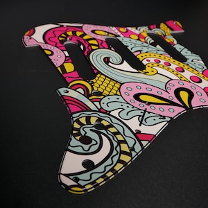 Fender ST Style Pickguard • Floral #2 • Custom Pickguard • Graphic • Stormguitar