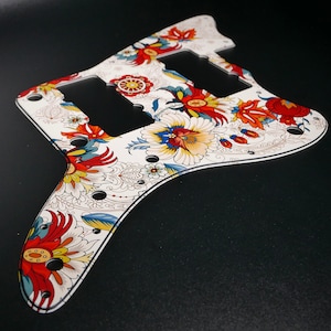 Fender JMaster Pickguard • Folk Flowers • Custom Pickguard • Graphic • STORMGUITAR