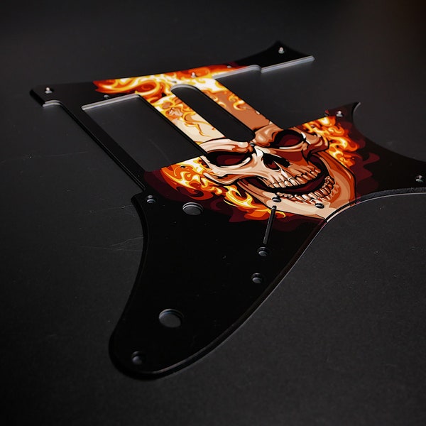 Ibanez Pickguard • Burning Skull • RG Series • Custom Pickguard • Graphic • Stormguitar