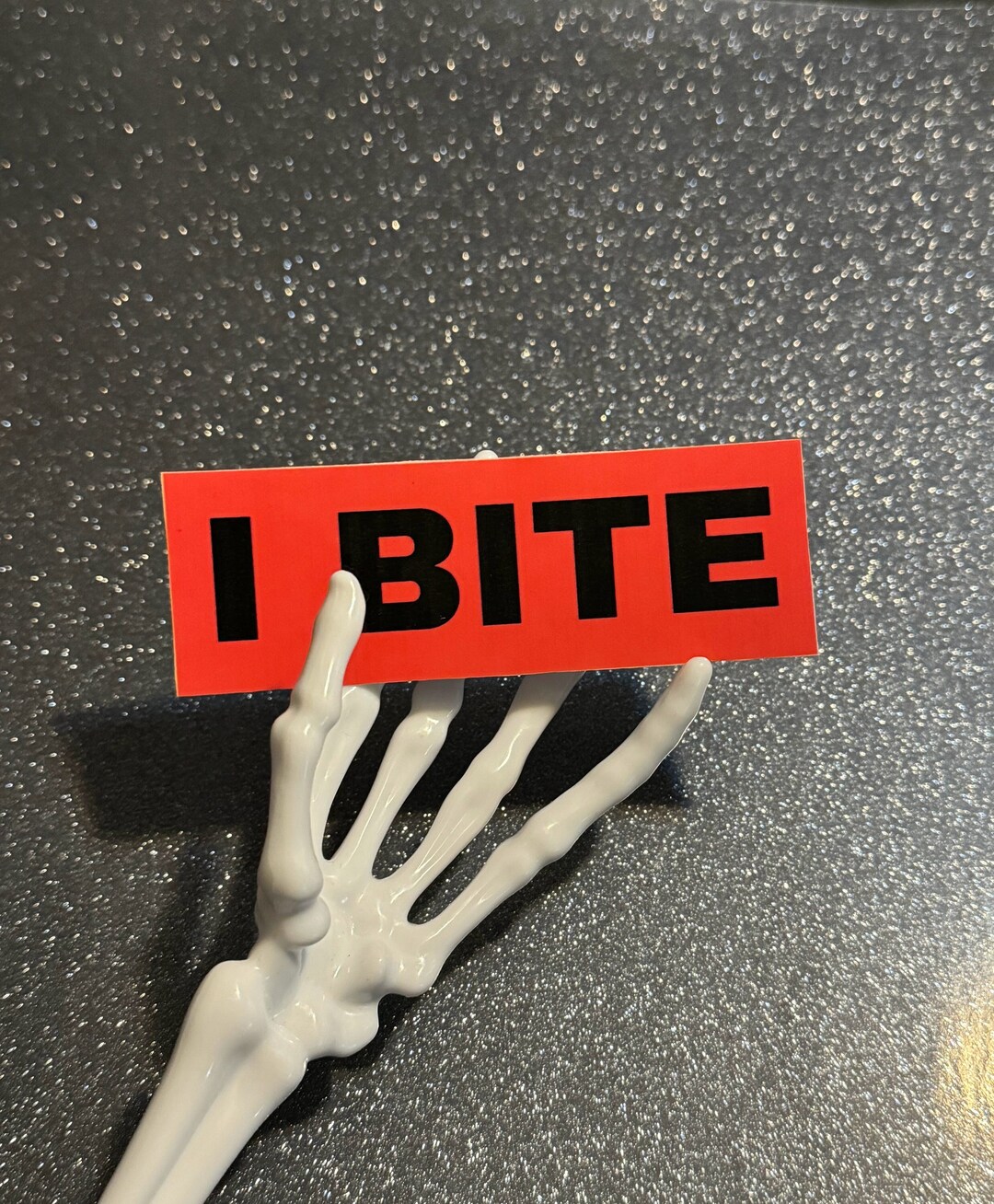 Bite Work Sticker I BITE Warning Sticker - Etsy