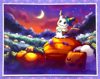 The great pocket monster print/halloween print