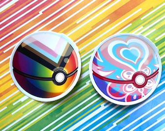 Lgbt/Pride Pocket Monster Balls/ Progress Ball/ Trans Ball