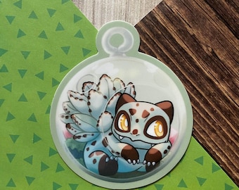 Succulent Pocket Monster Print/ Sticker/ Holo Sticker/ Acrylic Keychain/ Succulent/ Fanart/ Pokemon Fanart/ Bulbasaur Succulent/ Fakemon/