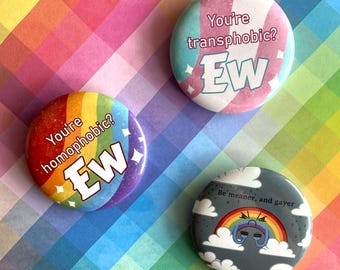 Sassy Pinback Pride Buttons