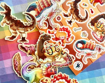 Dessert Dinosaur Stickers