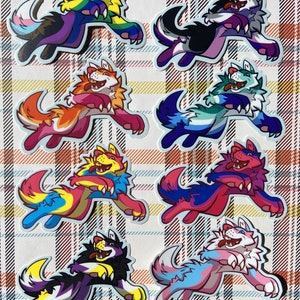 Mythical Pride: Werewolf/ Werewolves/ Monster/ Monster Sticker/ Werewolf Sticker/ Sticker/ Pride/ Lgbt/ Lgbt Sticker/ Pride Sticker/ Furry
