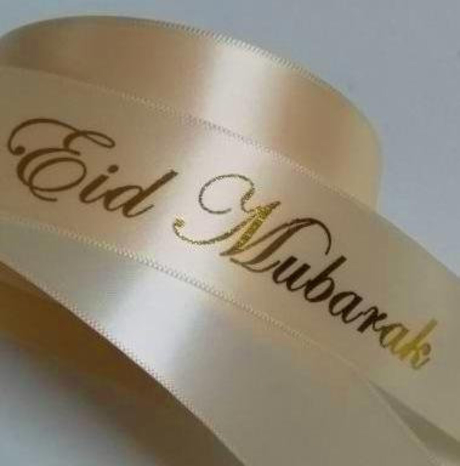 Eid Mubarak Ribbon 15mm Eid Ribbon Printed Ribbon Eid - Etsy UK