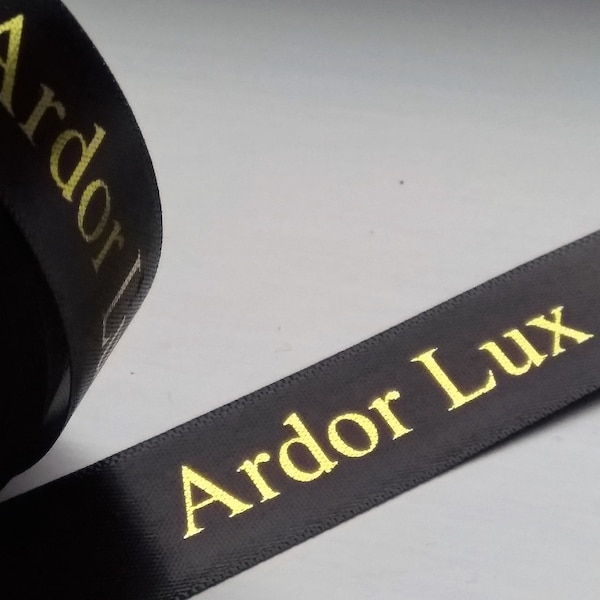 Corporate Ribbon, Business Branded Ribbon, Personalised Ribbon, Customised Ribbon, 15mm Satin Ribbon, Printed Ribbon, Florist Ribbon, Gift