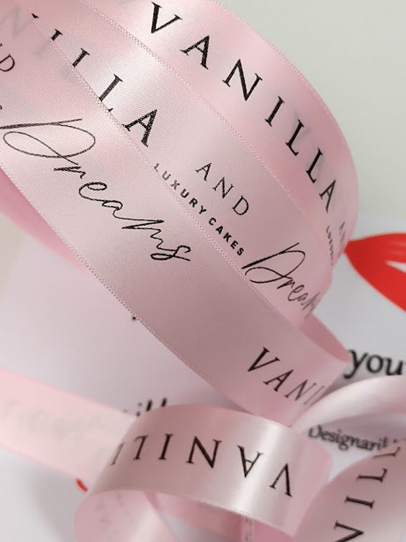 Corporate Ribbon Business Branded Ribbon Personalised - Etsy UK