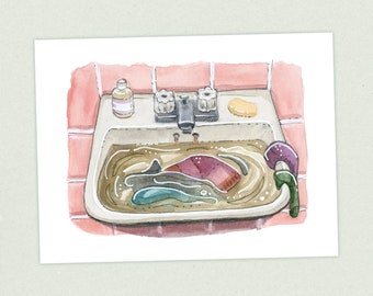 Sink Laundry - Appalachian Trail Thru Hike  - Fine Art Print