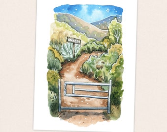 Third Gate Water Cache - Pacific Crest Trail Thru Hike  - Fine Art Print