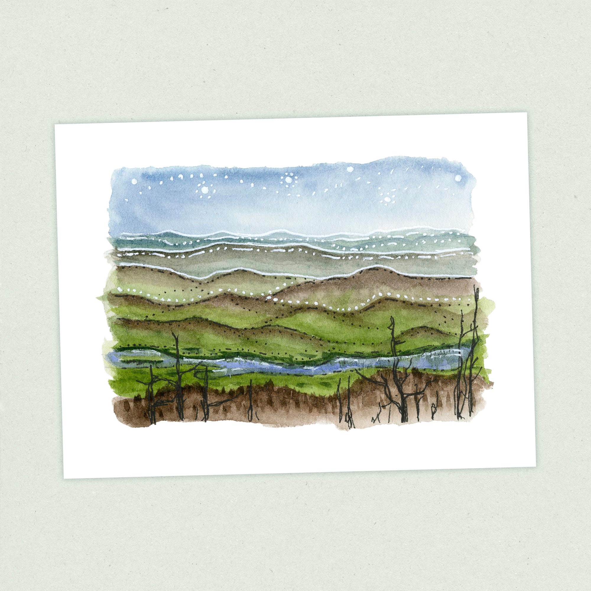 Clingmans Dome - Appalachian Trail Thru Hike  - Fine Art Print