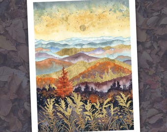 Solidago - Fine Art Print of Watercolor Painting - Asheville Art