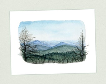 Blood Mountain - Appalachian Trail Thru Hike  - Fine Art Print