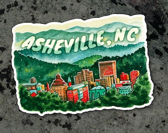 Sticker - Asheville Skyline