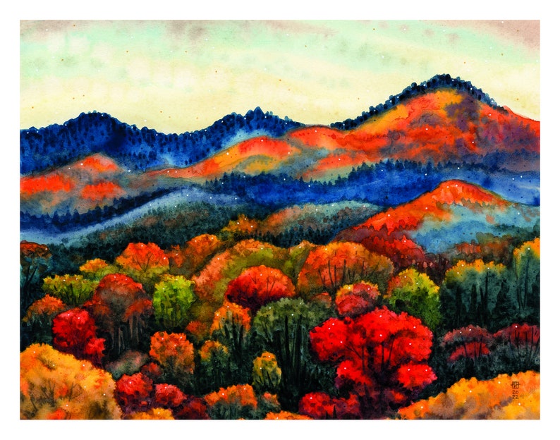 Blue Ridge Autumn Fine Art Print image 2