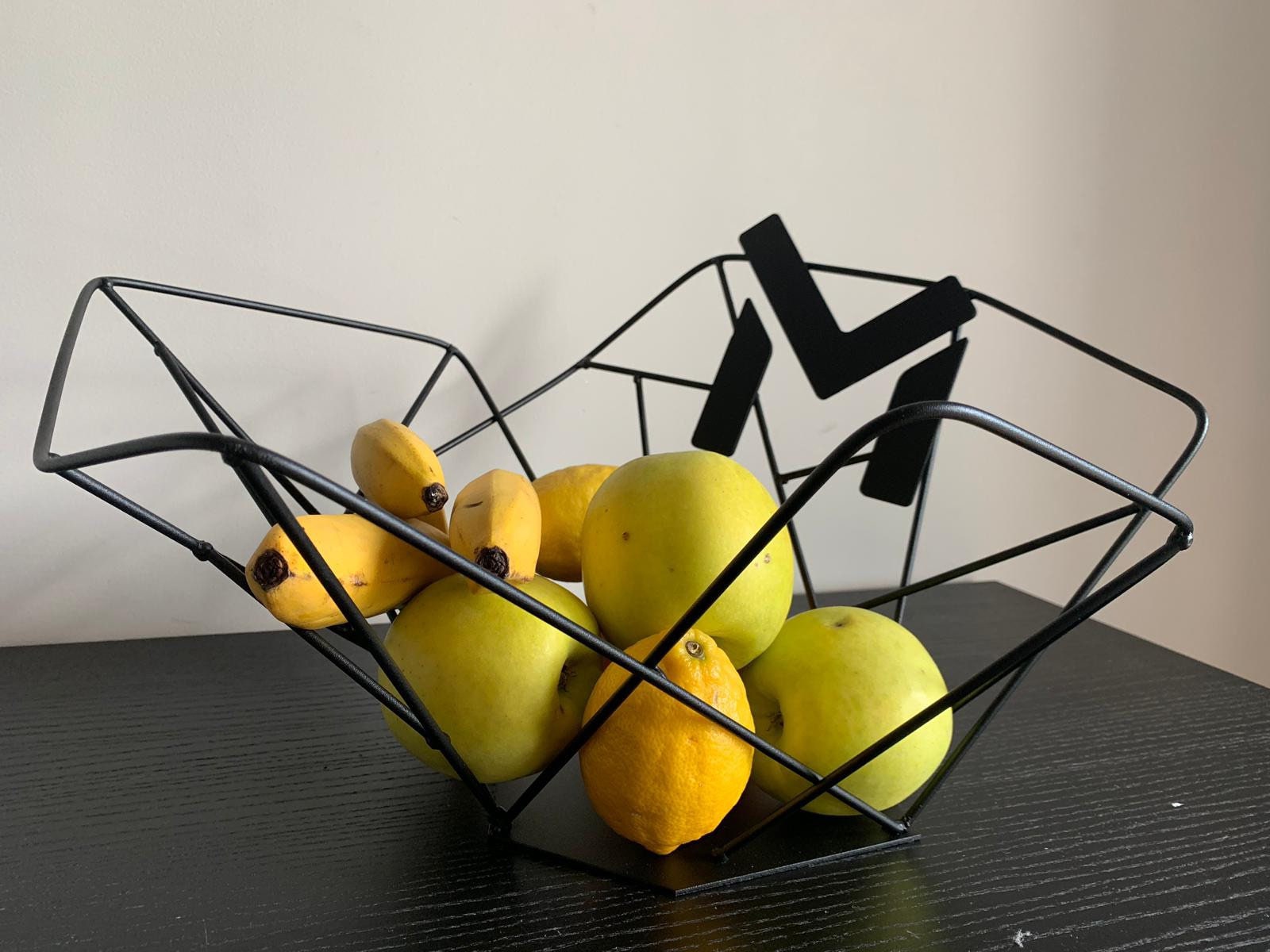 Geometric Modern Fruit Basket / Bowl / Metal / Handmade / Personalized