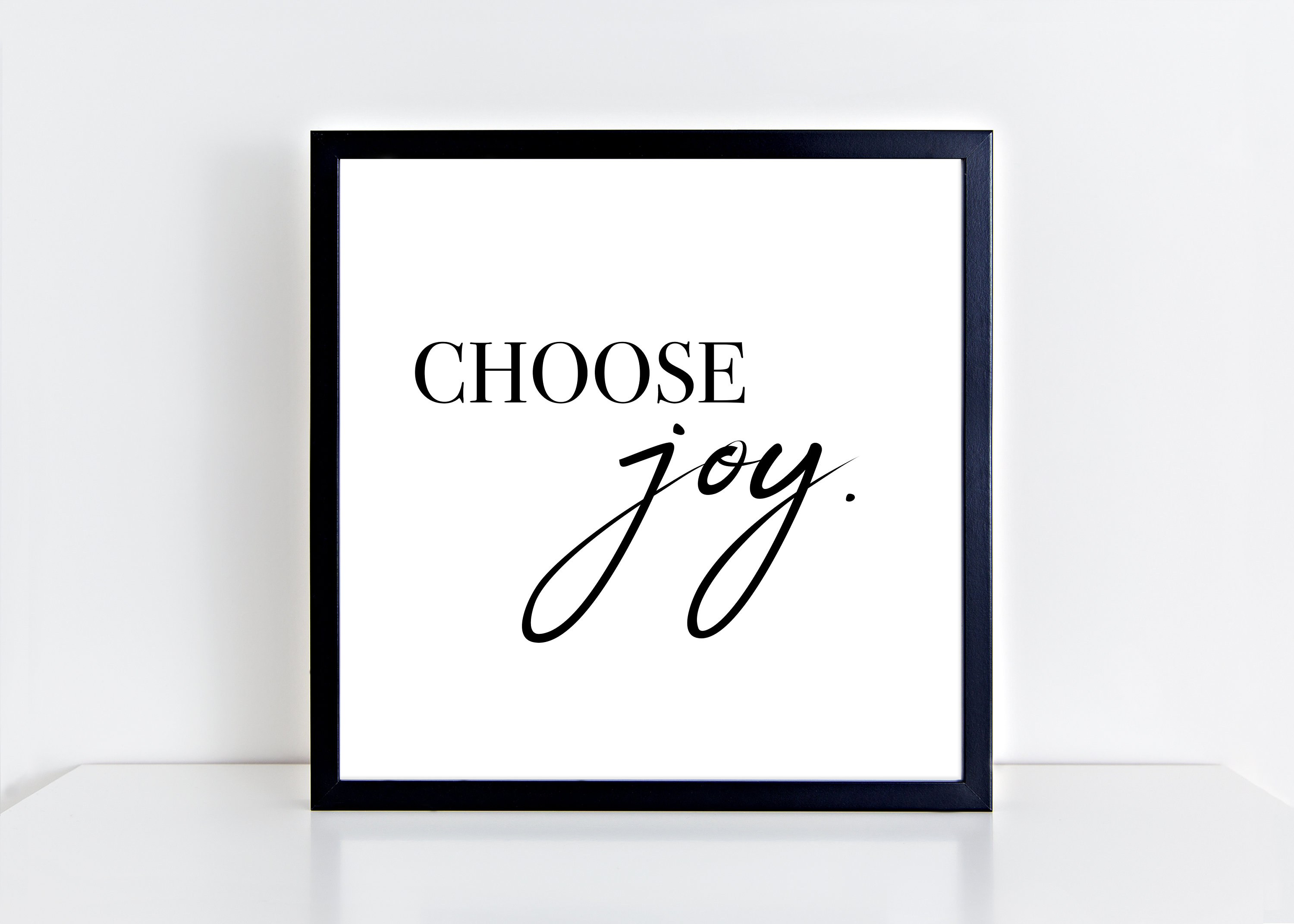 Choose Joy - Printable, Instant Download, Digital, Wall Art, Quote ...