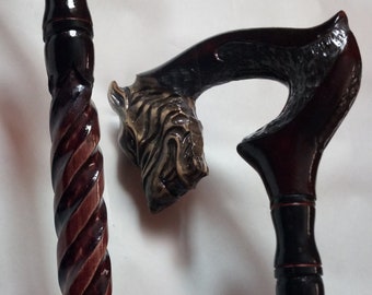 Manico In Ottone Dorato Jaguar Finitura Per Bastone Da Passeggio Stili Regalo eB