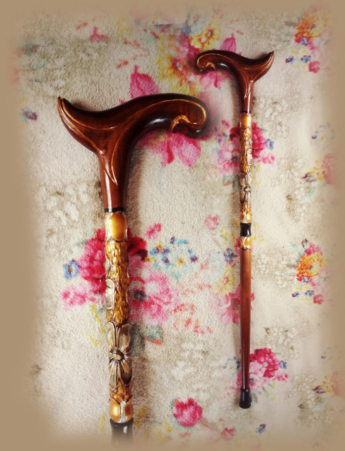 Handmade Cane for Women Hand Carved Walking Cane Hiking Stick Etsy