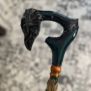 Raven Walking cane Raven Black walking stick Raven walking cane men Raven walking stick raven Wooden walking cane raven Walking stick occult