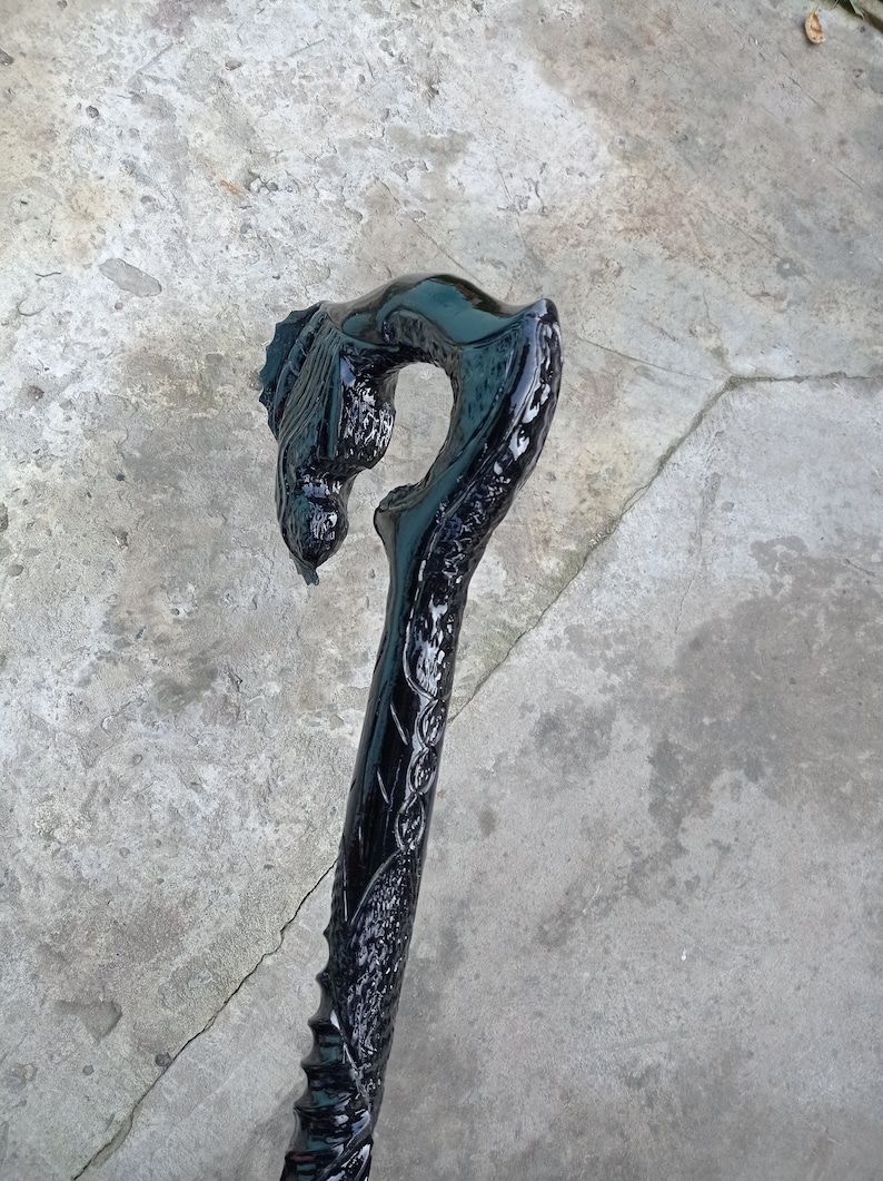 37″ Walking Dragon Cane main image 1