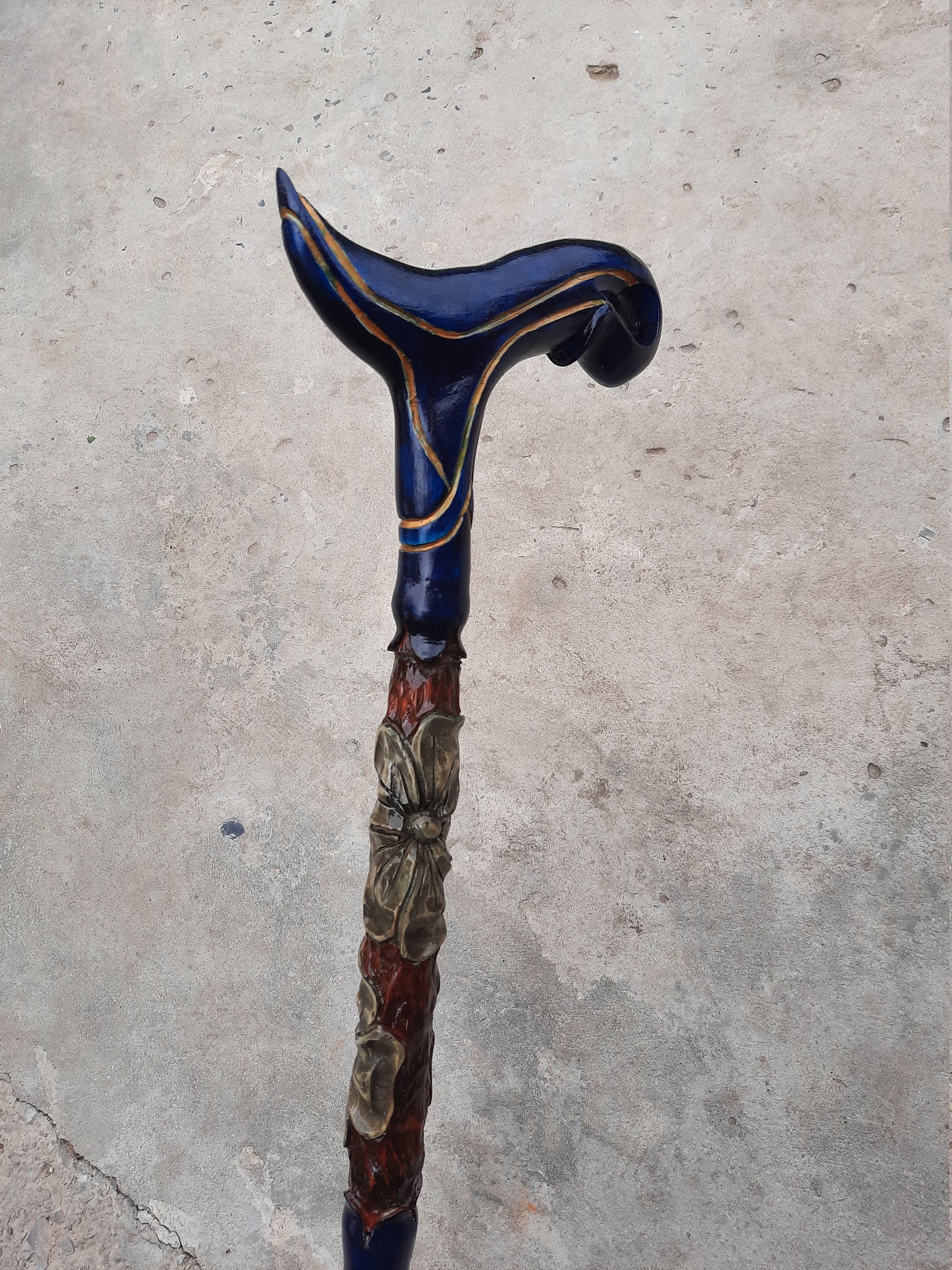 Walking cane for women Walking cane stick Hand carved walking Etsy
