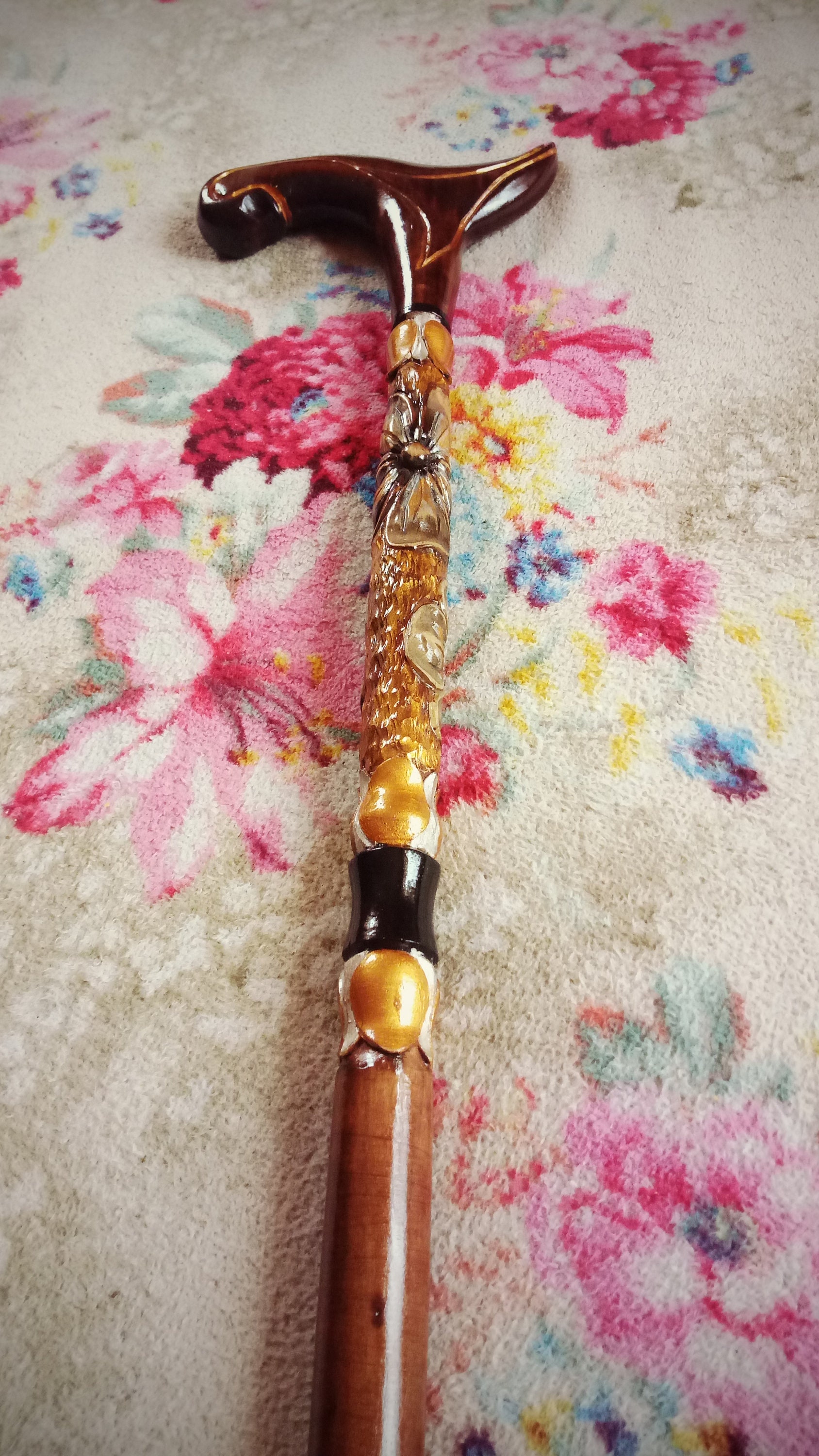 Handmade Cane for Women Hand Carved Walking Cane Hiking Stick Etsy