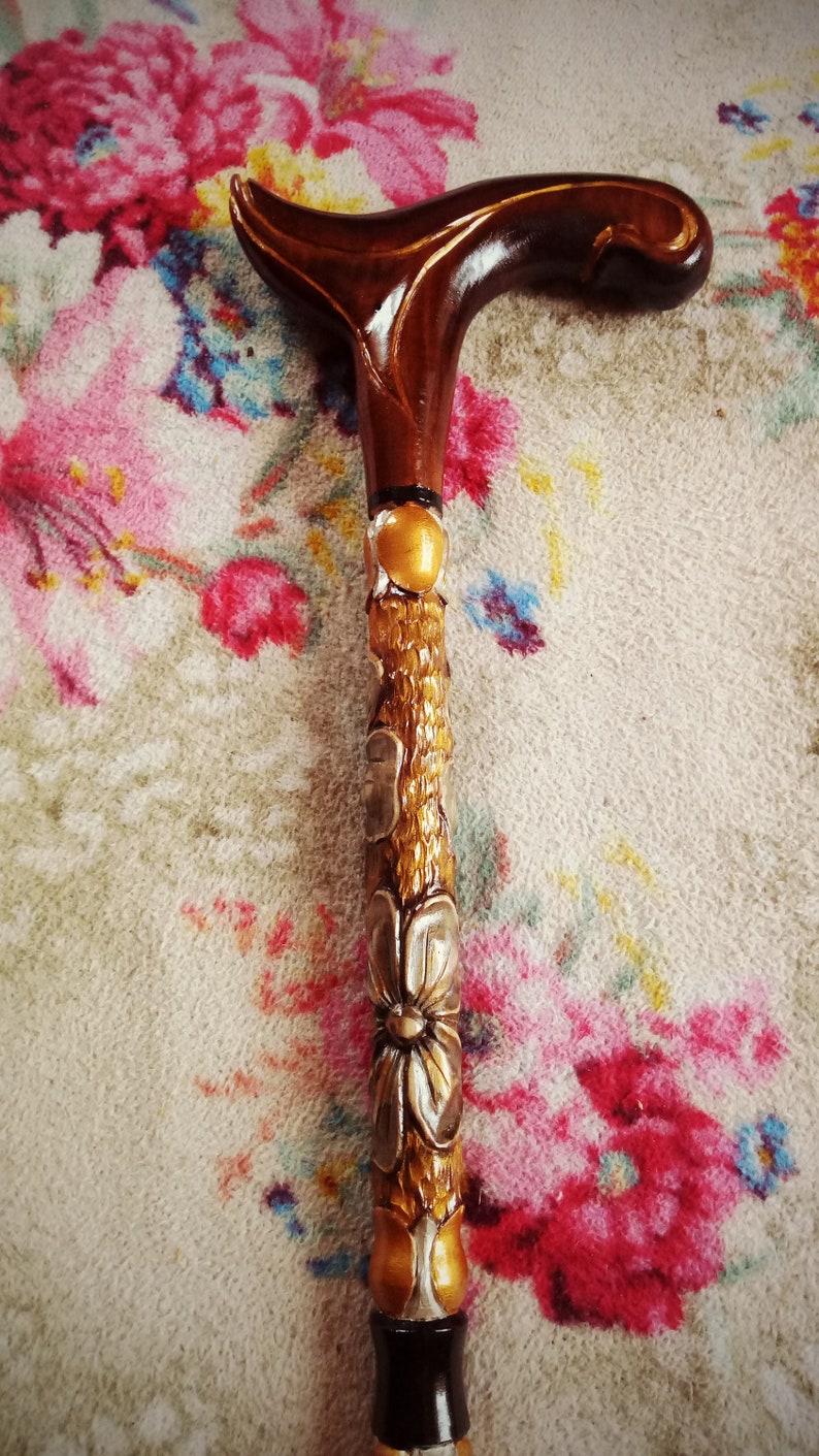 Handmade Cane for Women Hand Carved Walking Cane Hiking Stick Etsy