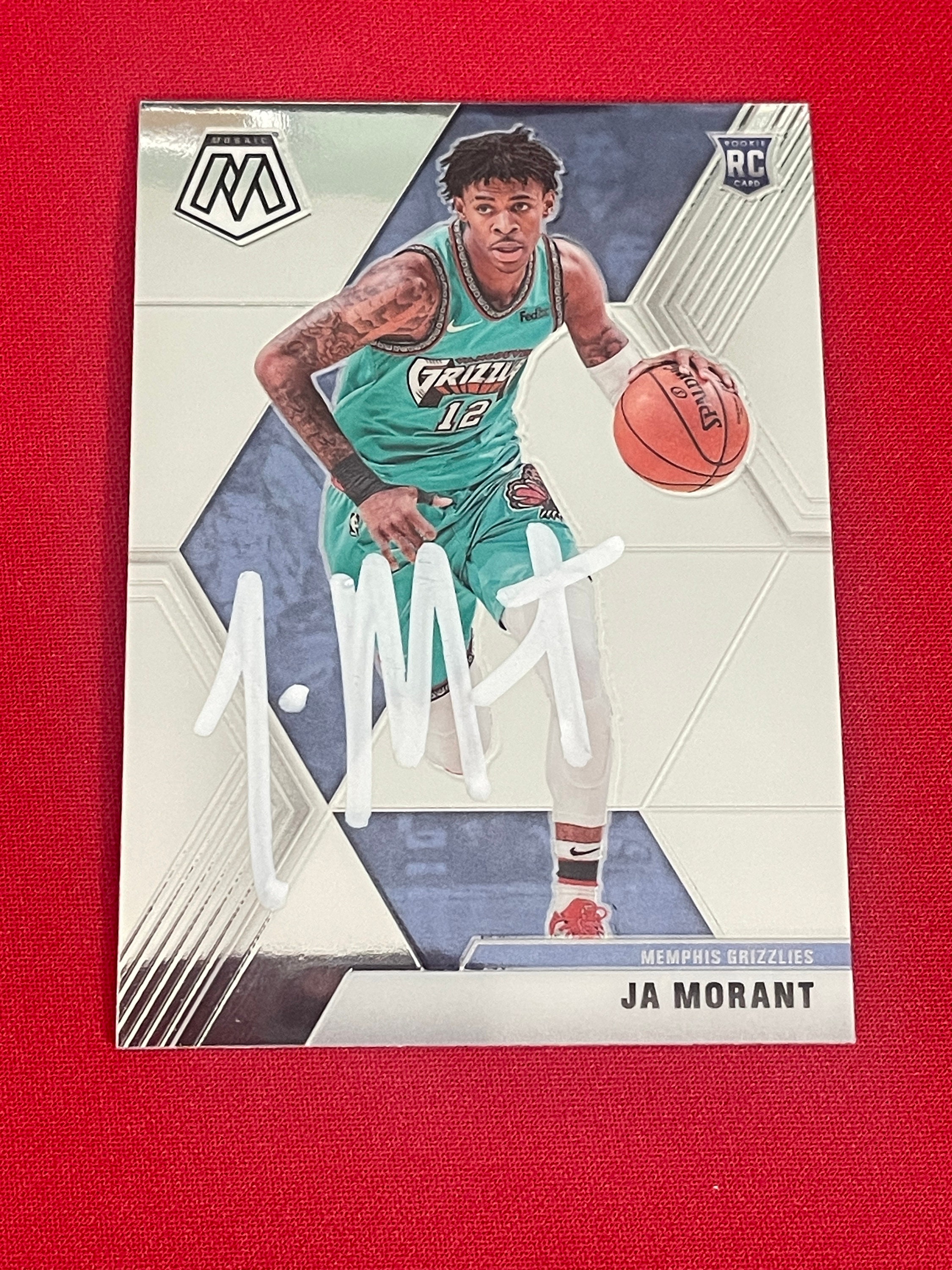 JA MORANT Autographed Memphis Grizzlies 2022 All Star Red Jersey PANINI LE  50