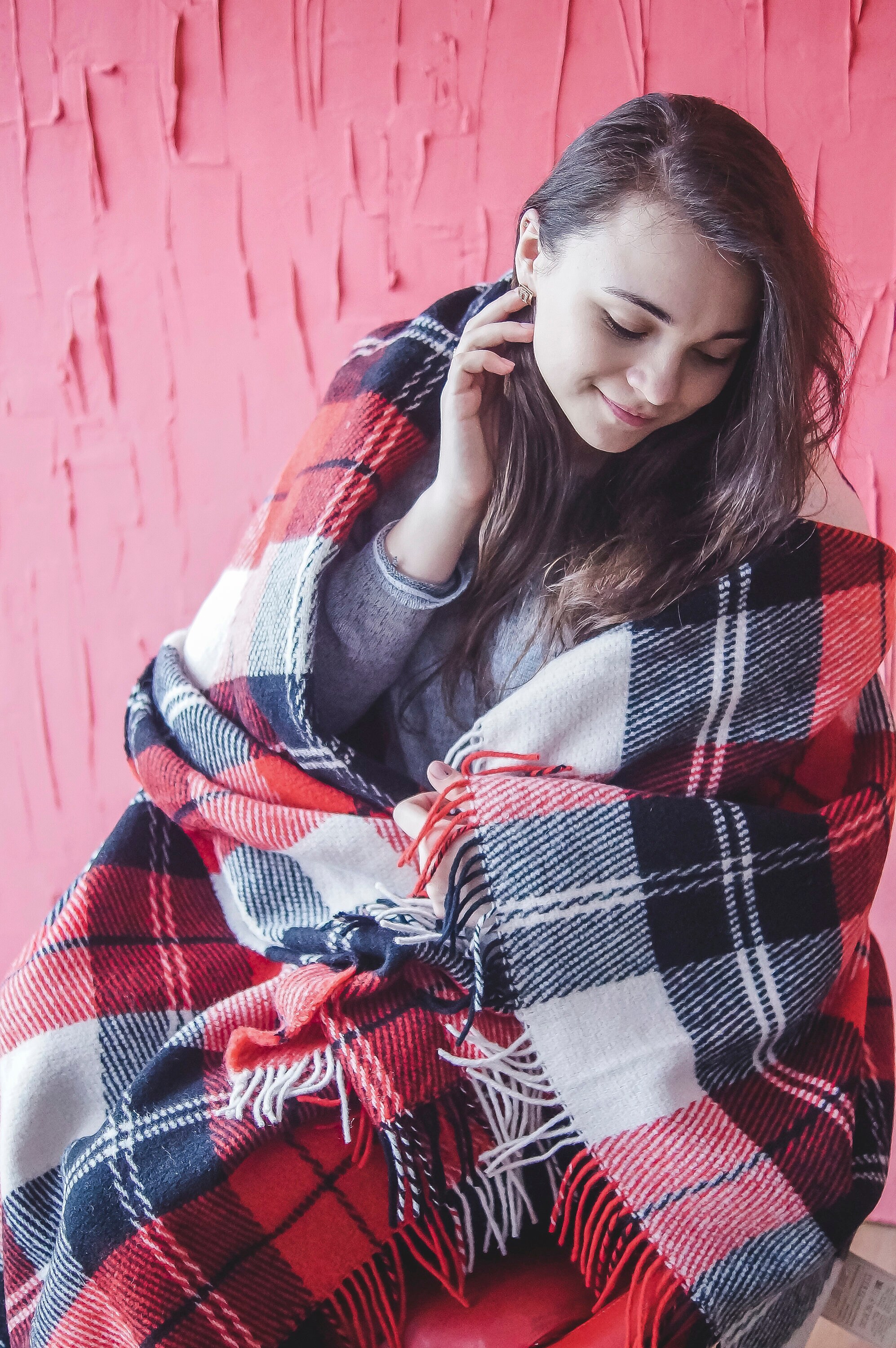 Tartan wool blanket Scottish blanket College student gift FREE Etsy