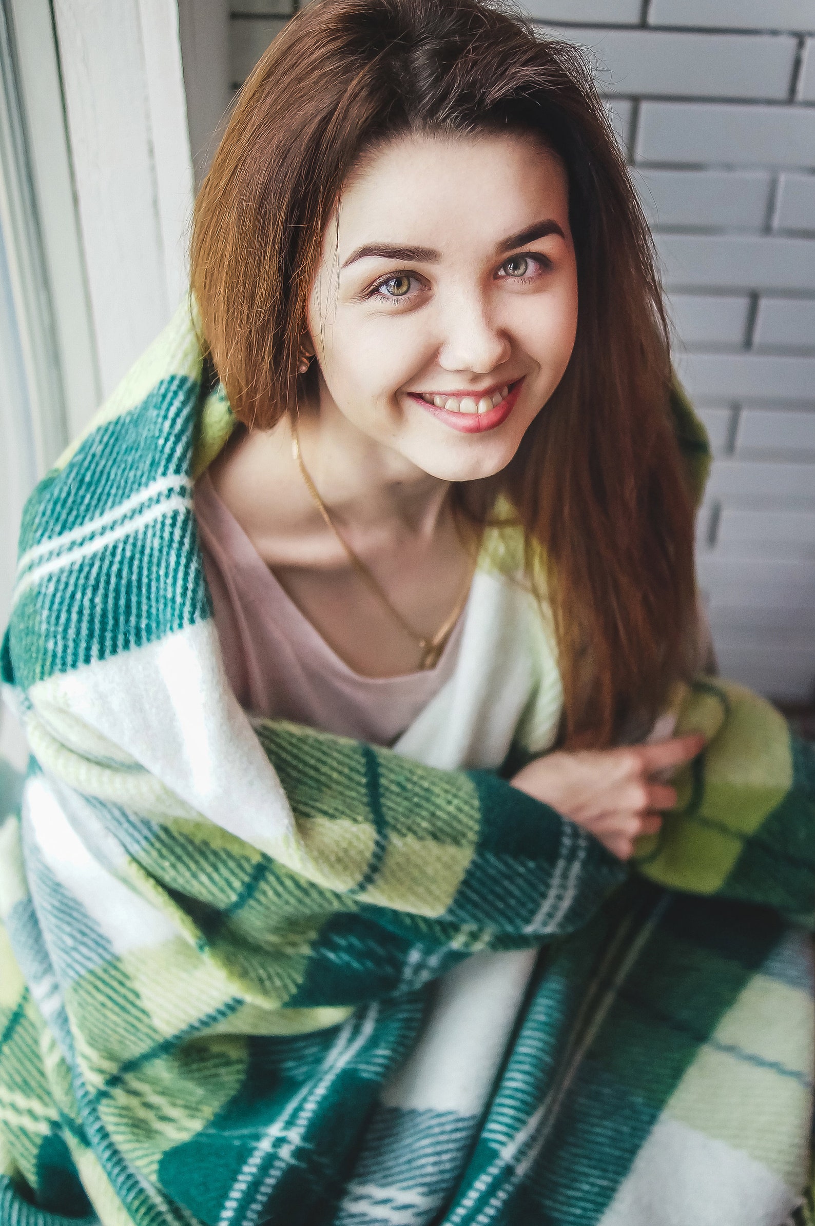 Personalized Green Throw Blanket Checkered Wool Blanket Etsy