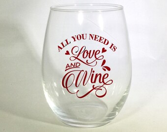 Personalized Stemless Wine Glasses