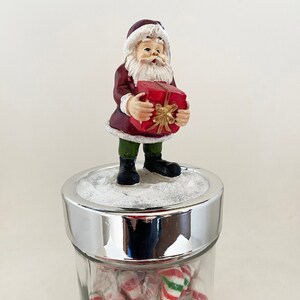 Personalized Santa Christmas Candy Jars