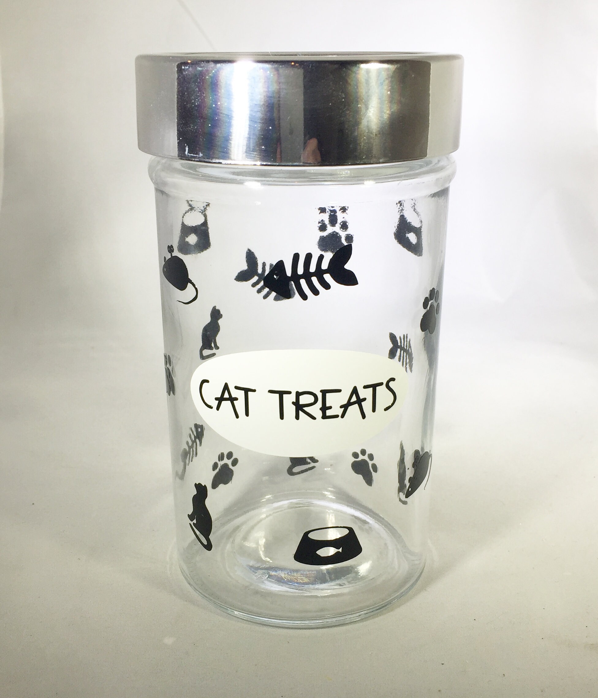 Cat Treat Jar Cat Treat Container Cat Treat Jar With Etsy