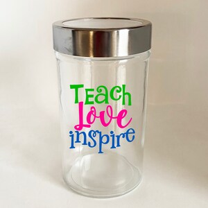 Personalized Teacher Candy Jar Gift for Teacher image 7