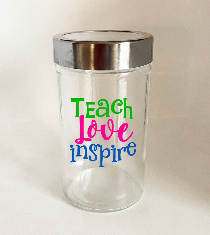 Personalized Teacher Candy Jar Gift for Teacher image 7